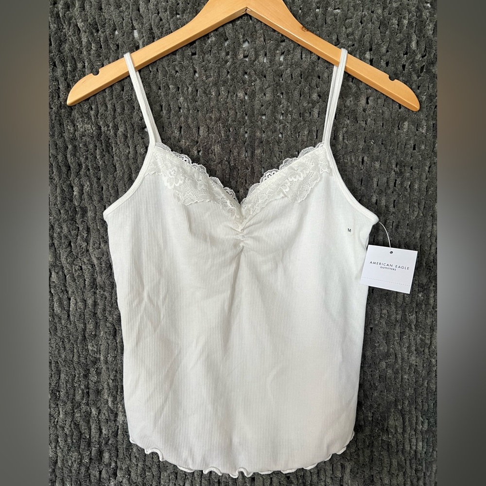 American Eagle Cinch Front Lace Cami